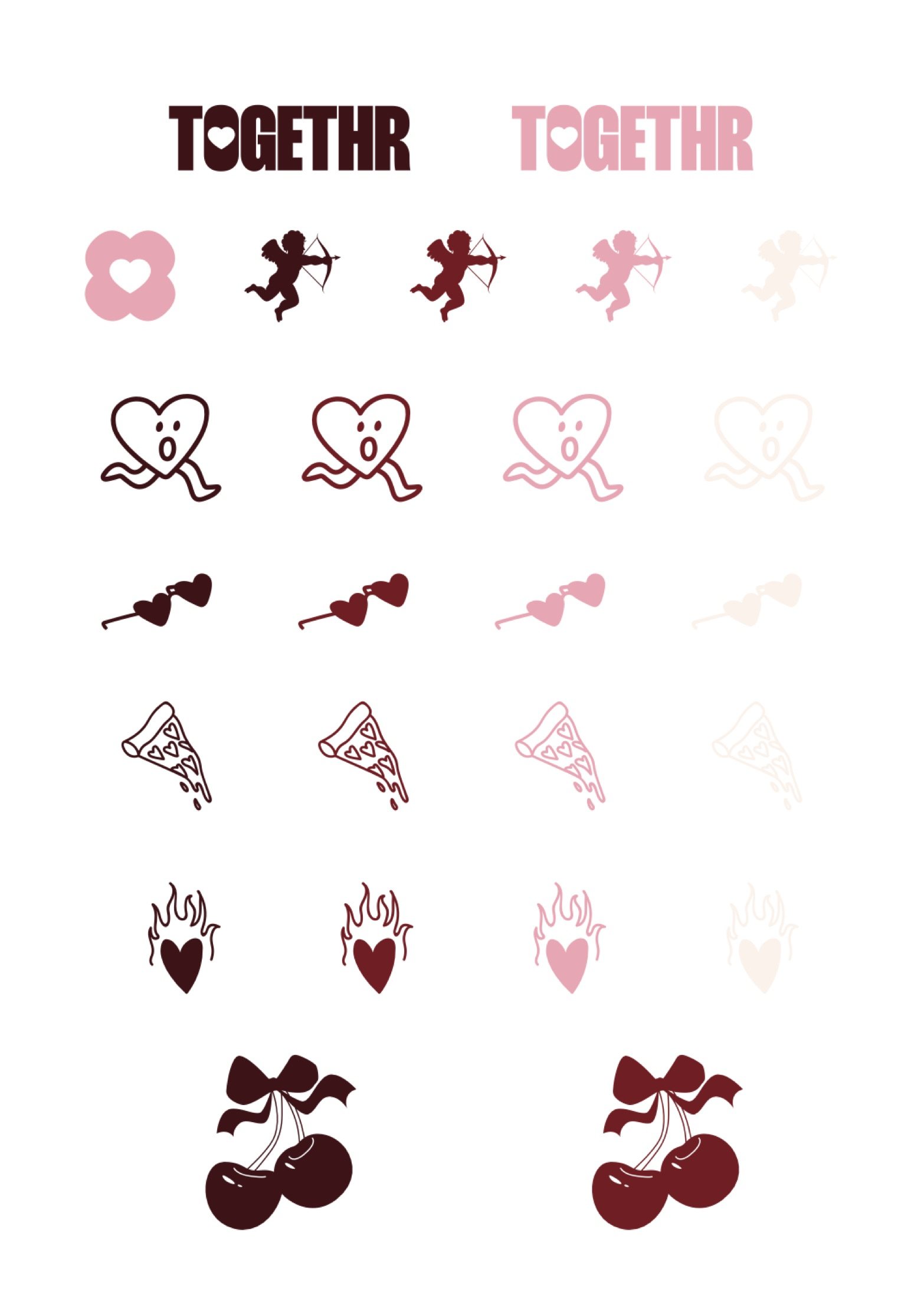 Página de stickers de Togethr