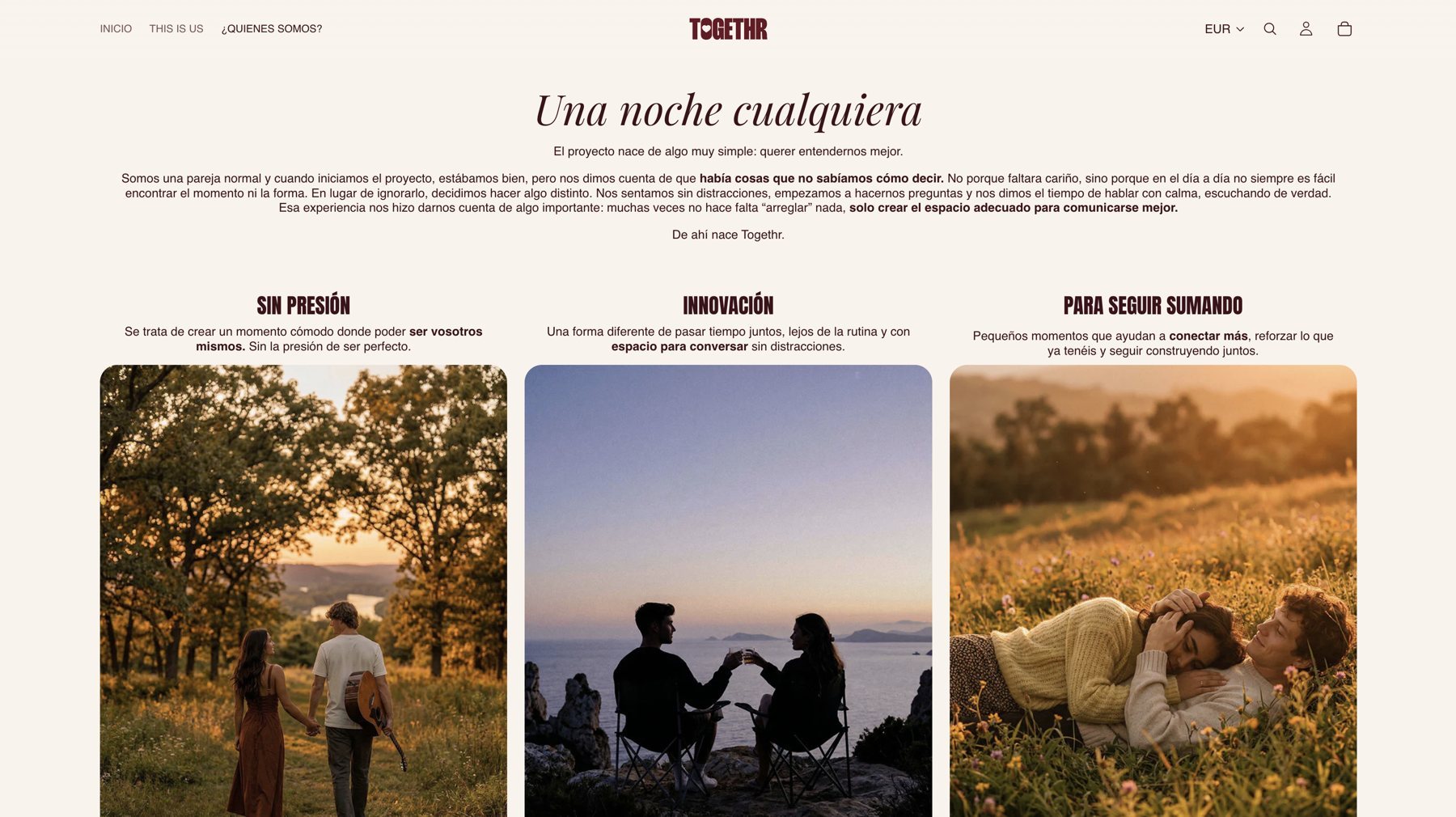 Página «¿Quiénes somos?»
