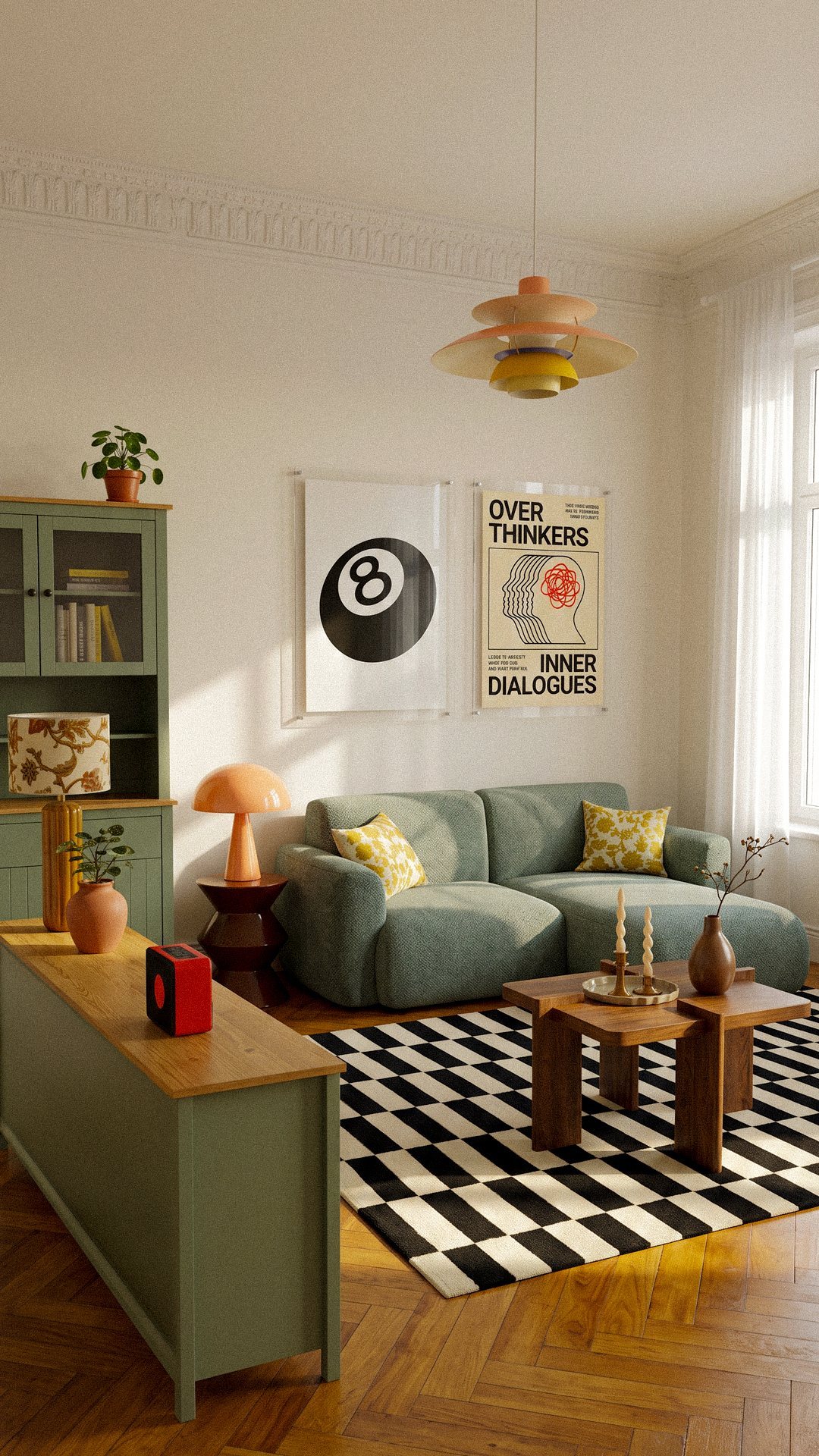 Salón ambientado con muebles de Tuco